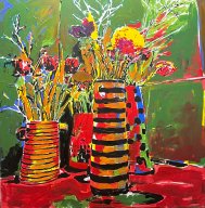 Blumen in der Küche